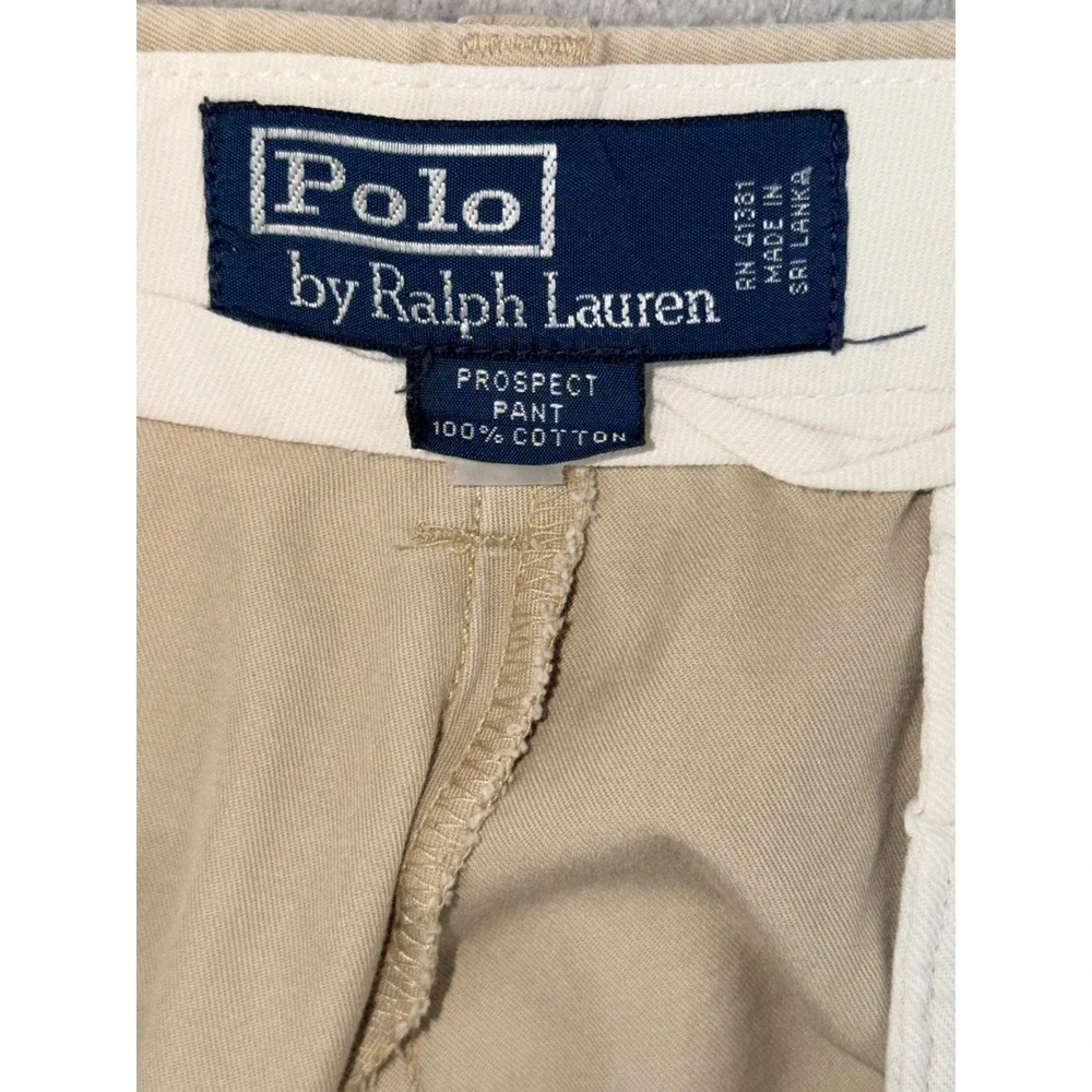Polo Ralph Lauren Prospect Pant Mens‎ 38x32 Tan Khaki Cotton Chino Straight Leg